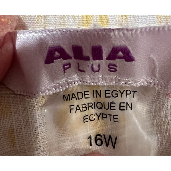 Alia Plus Size Ombre Moroccan Moment Button Down Shirt Blouse Size 16W - Picture 6 of 7